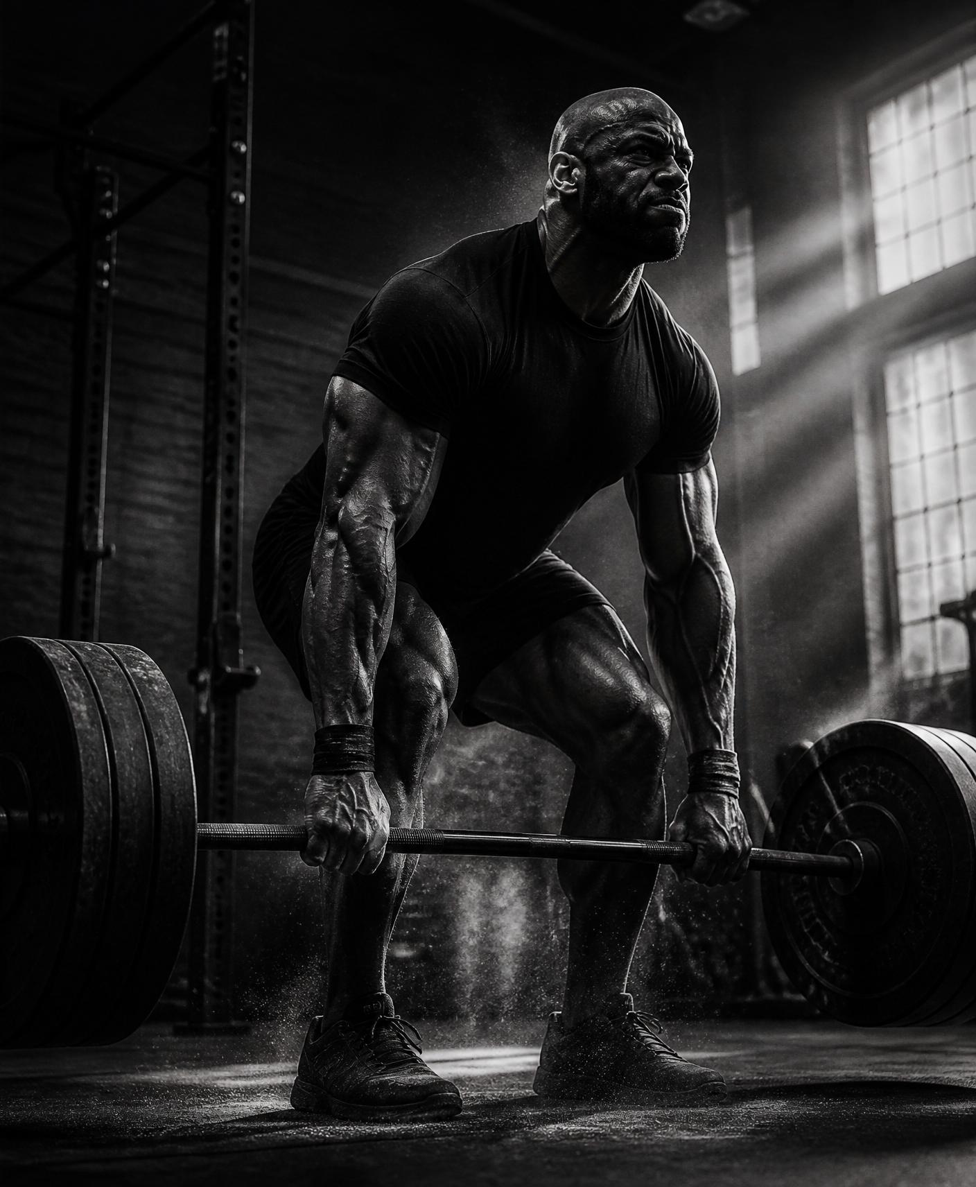 Athlete deadlifting in a premium gym